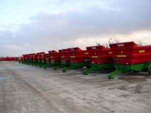 Marshall Dump Trailers in Yard